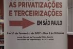 Seminário Contra as Privatizações e Terceirizações em São Paulo