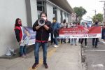 Não à Privatização | Protesto contra o sucateamento que levou a incêndio no Hospital Tide Setúbal