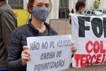 Ato também foi para protestar contra a privatização da Educação e Saúde - Foto: Cecília Figueiredo