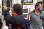 Sindsep, entidades sindicais, movimentos populares, trabalhadores e usuários realizam ato em defesa dos serviços públicos em frente à Prefeitura - Foto: Cecília Figueiredo