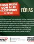 O que muda com a Lei 17.722/21: Férias