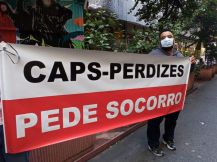 CAPS Perdizes | Protesto na Secretaria de Saúde cobra manutenção emergencial da unidade