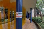 Biblioteca Monteiro Lobato, Região Centro (27/10), com servidores mobilizando desde a porta | Foto: Cecília Figueiredo