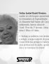 Nota de falecimento Celise Isabel David Firmino